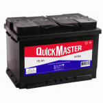Аккумулятор автомобильный QUICK MASTER E 6СТ-75 L (L)-(1) 620A 276*175*190 для saab
