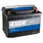 Аккумулятор EXIDE Classic EC700 70Ah 640A для rayton fissore