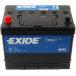 Аккумулятор EXIDE Excell EB705 70Ah 540A для tvr