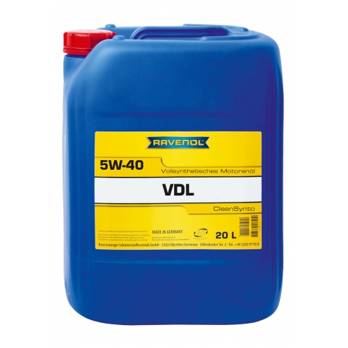 Купить Моторное масло RAVENOL VDL SAE 5W-40 (20л) в интернет-магазине Ravta – самая низкая цена
