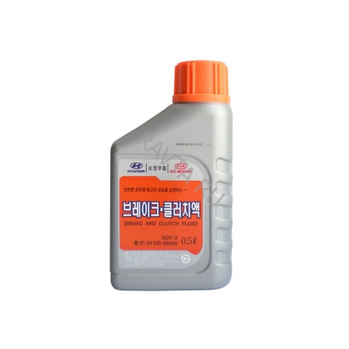 Купить Тормозная жидкость Hyundai Brake Fluid DOT-3 (0.5л) в интернет-магазине Ravta – самая низкая цена