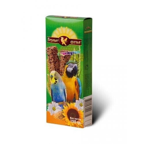 Купить Лакомство "Верные друзья" для попугаев с кунжутом 150гр (две палочки) 1/15 в интернет-магазине Ravta – самая низкая цена