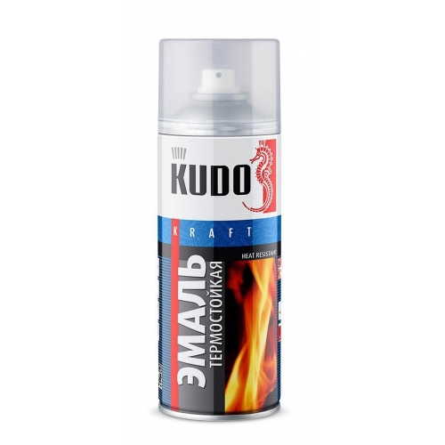 Купить Эмаль аэрозольная термостойкая KUDO арт.(KU-5003) белая (0,52л) в интернет-магазине Ravta – самая низкая цена