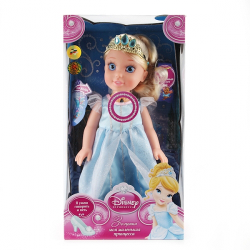 Купить Карапуз. Кукла "Disney Принцесса. Золушка" 37см, на бат..озвуч., светится амулет арт.CIND001 в интернет-магазине Ravta – самая низкая цена