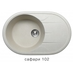 Кварцевая мойка для кухни Толеро R-116 (сафари, цвет №102)  полигран