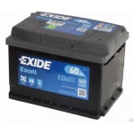 Аккумулятор EXIDE Excell EB602 60Ah 540A для toyota 4 runner (kzn18 vzn18 rzn18)