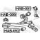 (hab-092) Сайленблок под стойку переднего рычага FEBEST (Honda Accord CL/CN/CM 2002-2008)