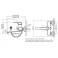 Смеситель для ванны/раковины NEXT WERDER с керамическим переключателем, плоский излив 400 мм (картри