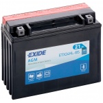 Мото аккумулятор EXIDE ETX24HL-B 21Ah 350A для piaggio