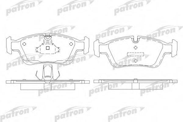 pbp1300 PATRON Комплект тормозных колодок, дисковый тормоз