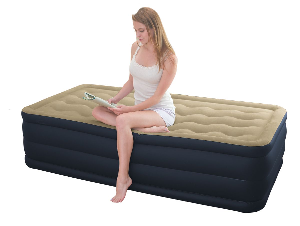 Матрас надувной Intex надувная кровать Ultra Plush 99х191х46 см 191х99