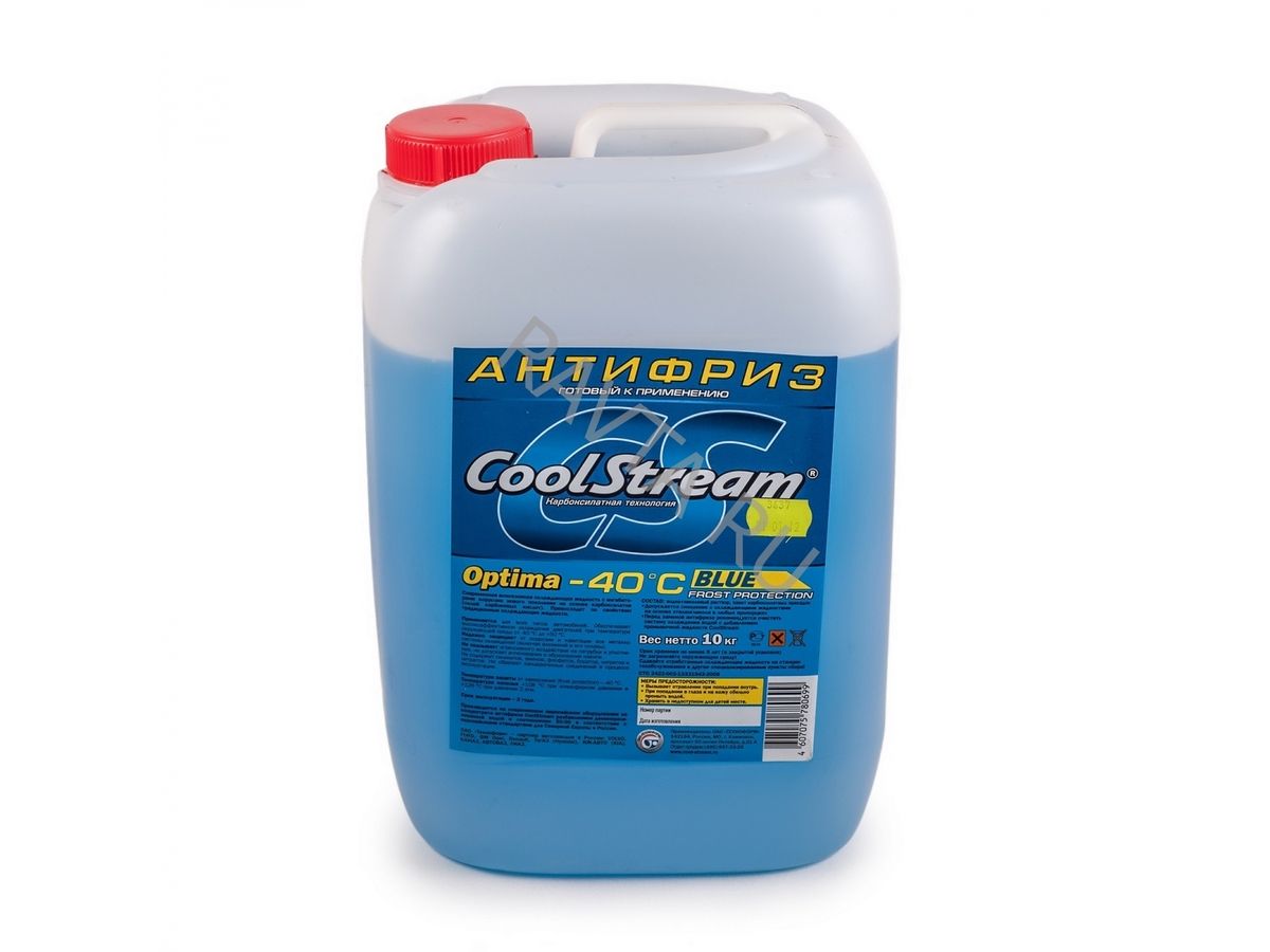 Синий антифриз. Антифриз COOLSTREAM Optima Blue. Антифриз COOLSTREAM Optima -40. Антифриз COOLSTREAM 10кг. OEM Antifreeze Standard COOLSTREAM 10кг.