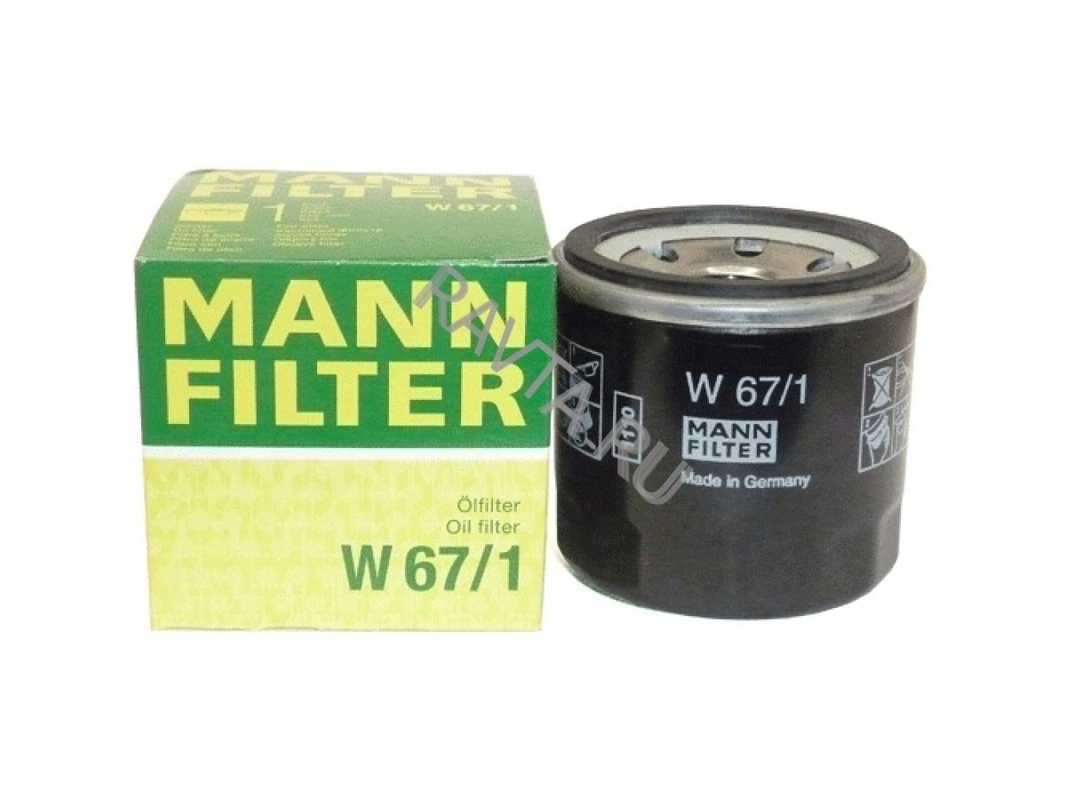 W67 1 фильтр масляный