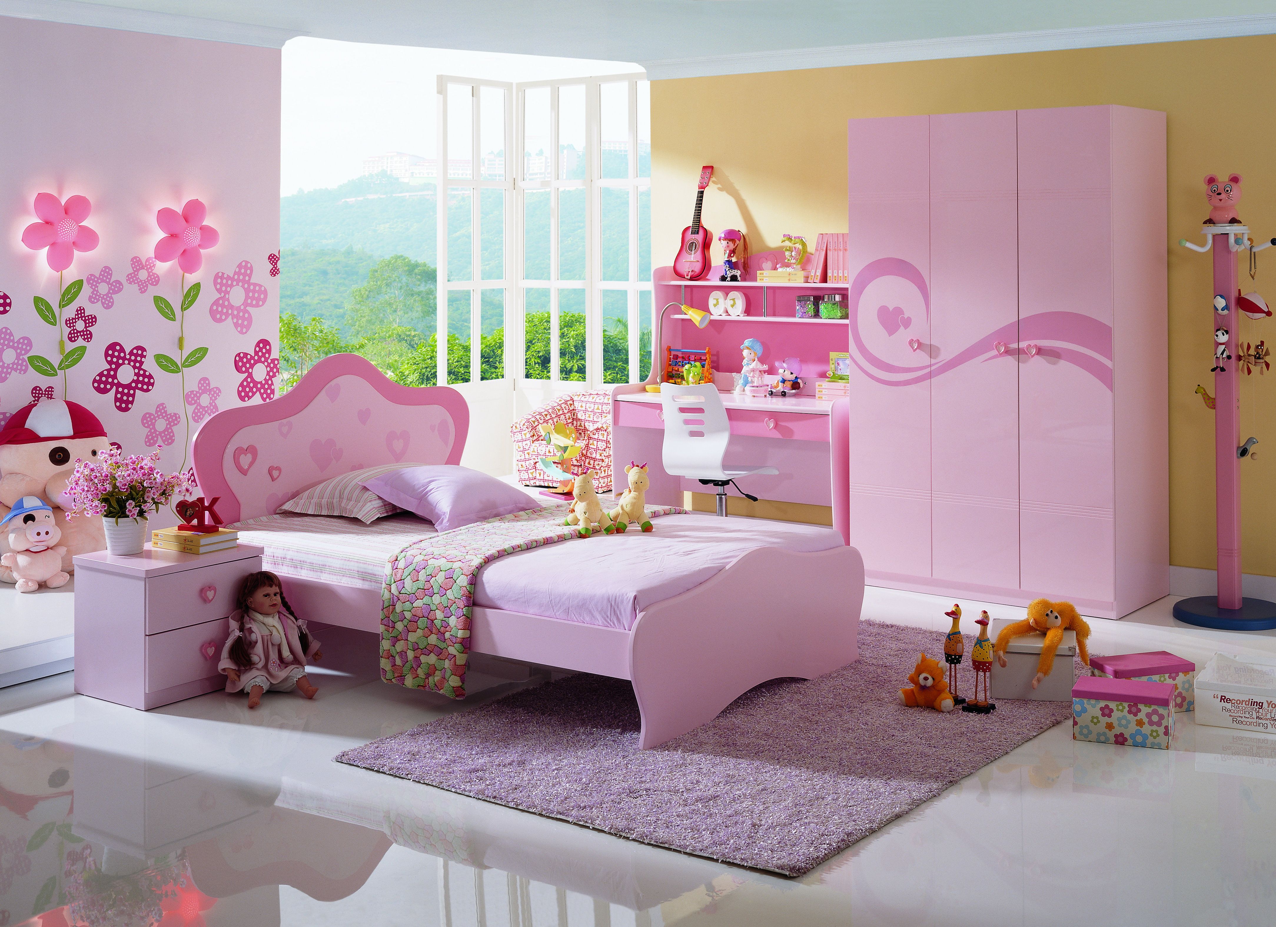 мебель в розовую комнату