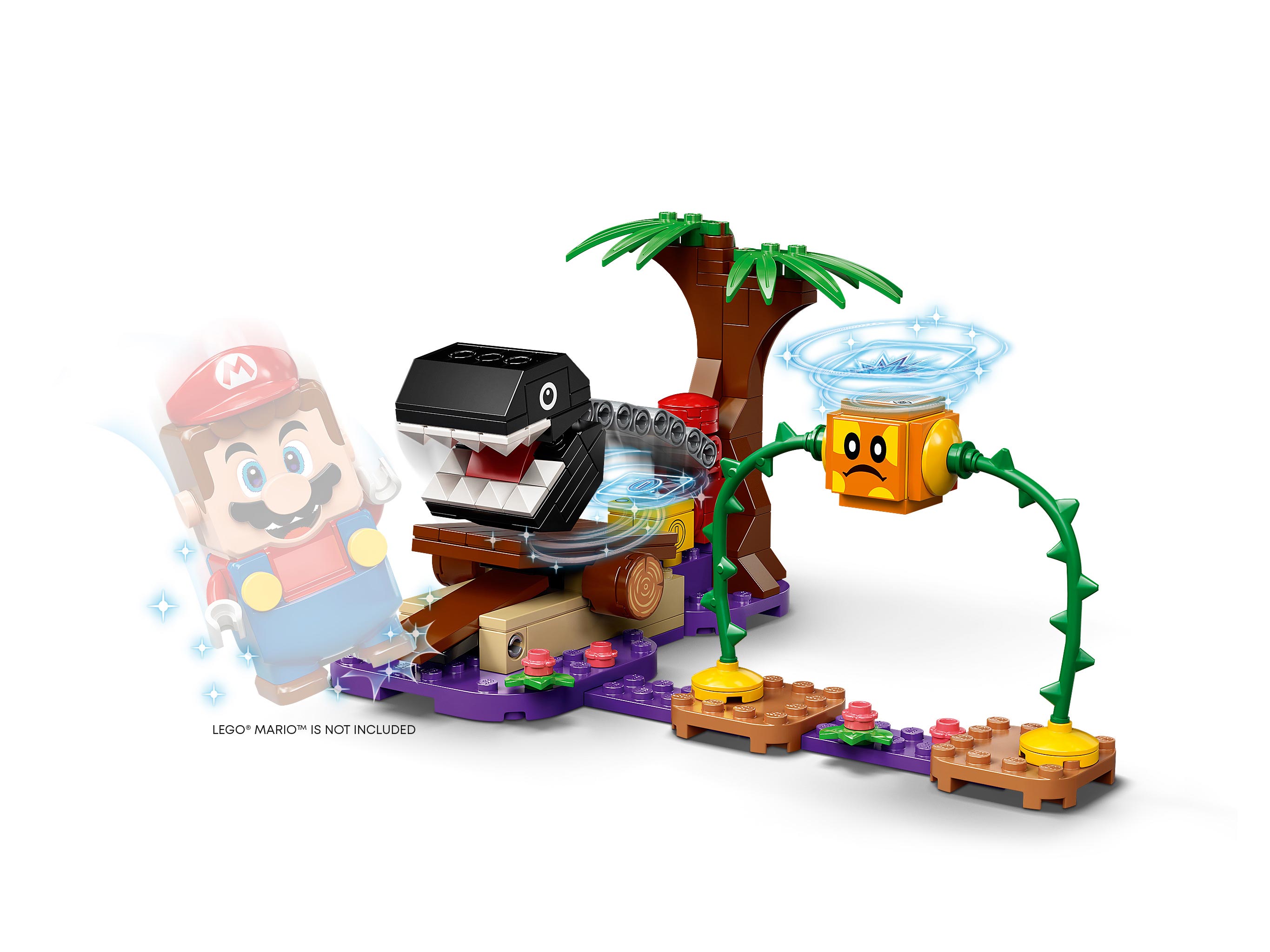 LEGO. Конструктор Кусалкин на цепи в джунглях (Super Mario Chain Chomp  Jungle Expansion Set) 71381: цена, описание, отзывы