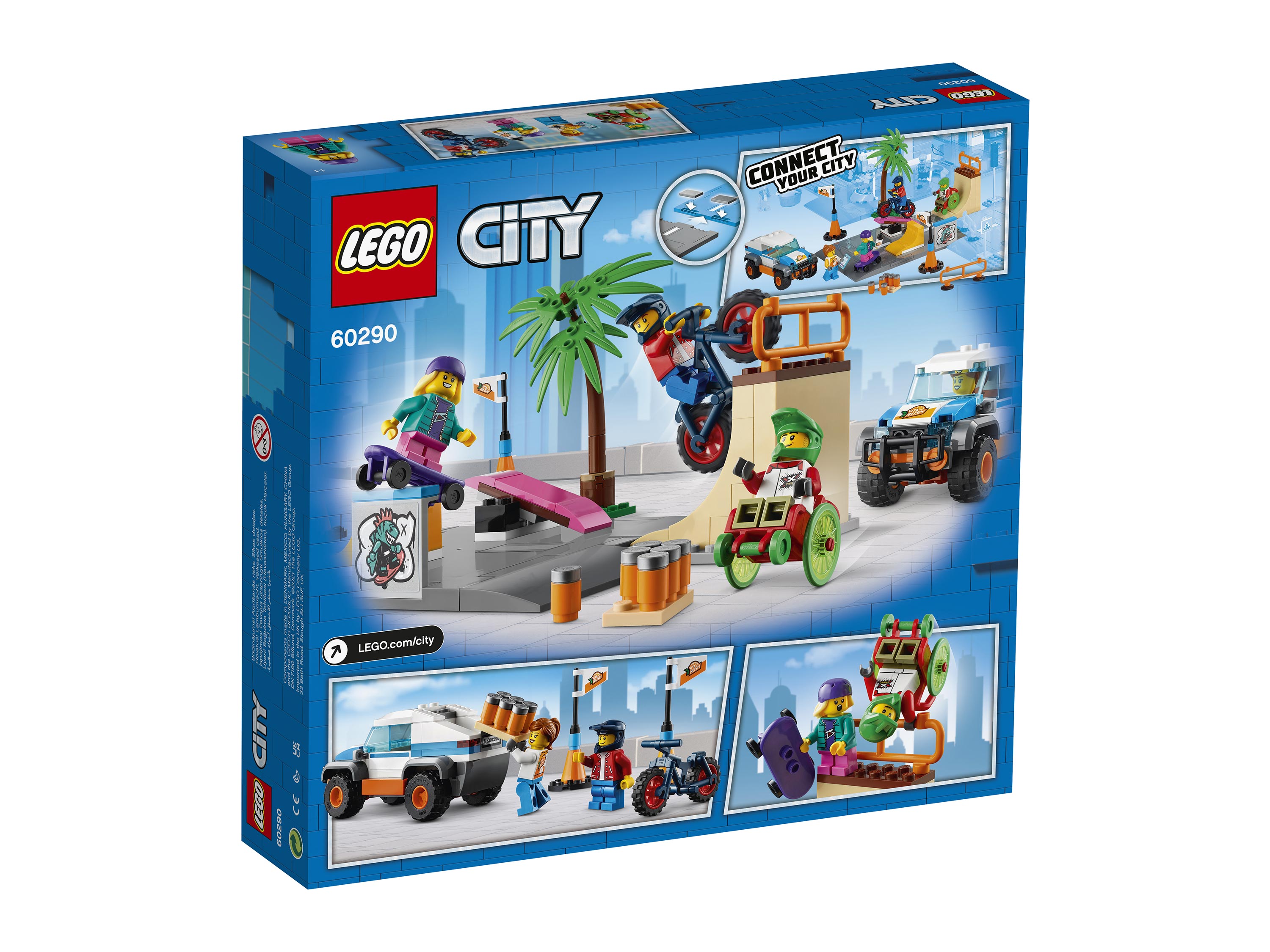 Конструктор Lego My City Скейт-парк 60290: цена, описание, отзывы