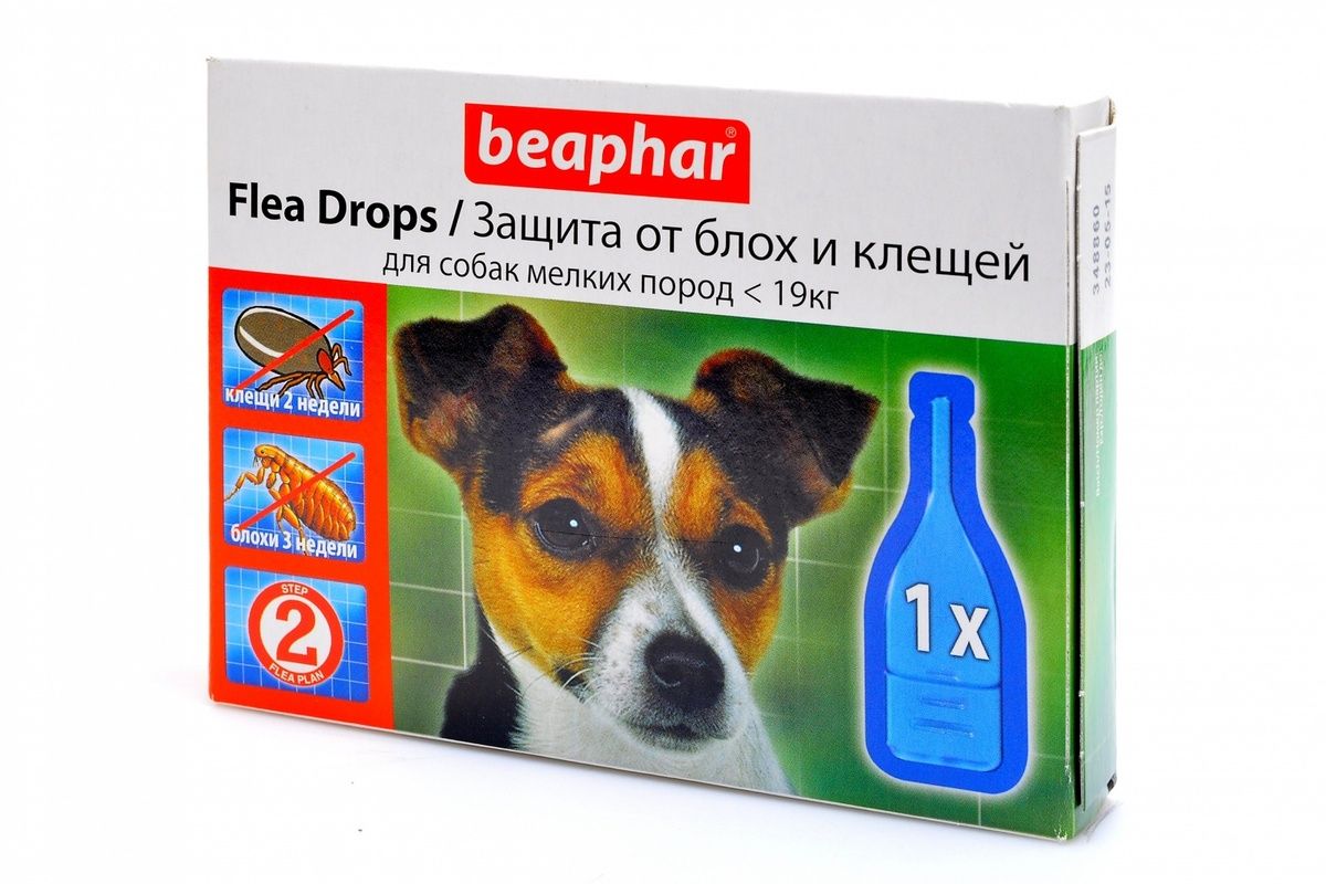 Beaphar капли от блох и клещей Flea Drops для собак