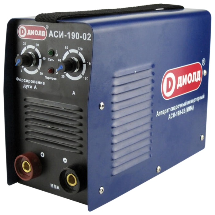Инвертор ДИОЛД АСИ-190-02, ММА 150-240В 7кВт 20-190А электрод1.6-5мм 4 ...