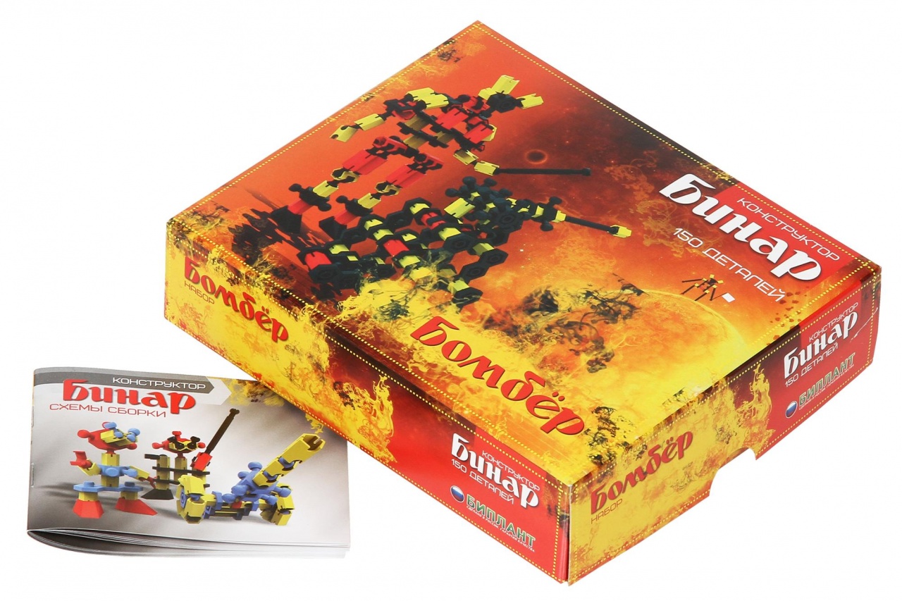 Конструктор БИПЛАНТ 11072 "Бинар . Бомбер" 150 деталей: цена, описание ...