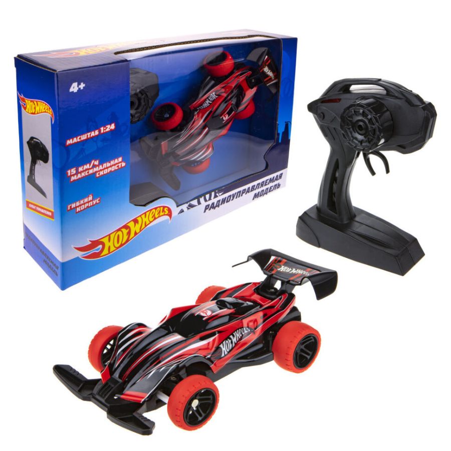 Hot Wheels. Машина на р/у 1:24 ПВХ корпус, 18 см арт.Т17674: цена,  описание, отзывы