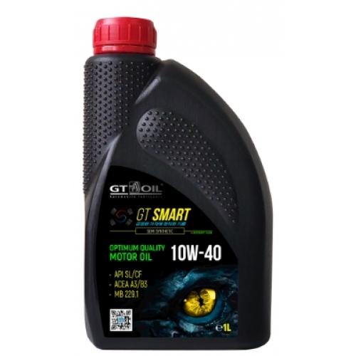 Купить Масло моторное GT OIL Smart 10W-40 полусинтетическое 1 л 8809059408865 в интернет-магазине Ravta – самая низкая цена