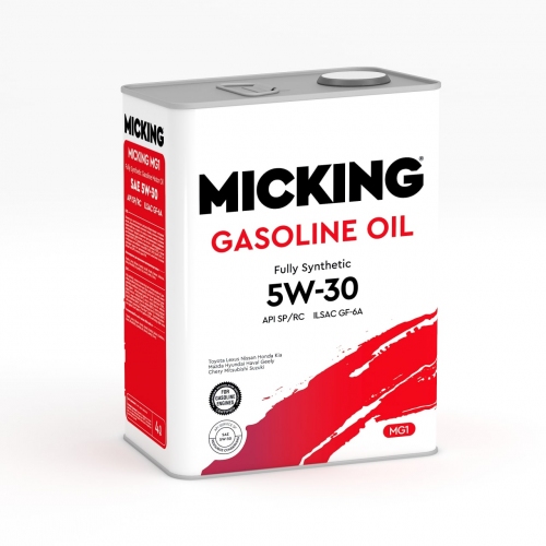 Купить Масло моторное Micking Gasoline Oil MG1 5W-30 SP/RC synth. 4л. в интернет-магазине Ravta – самая низкая цена