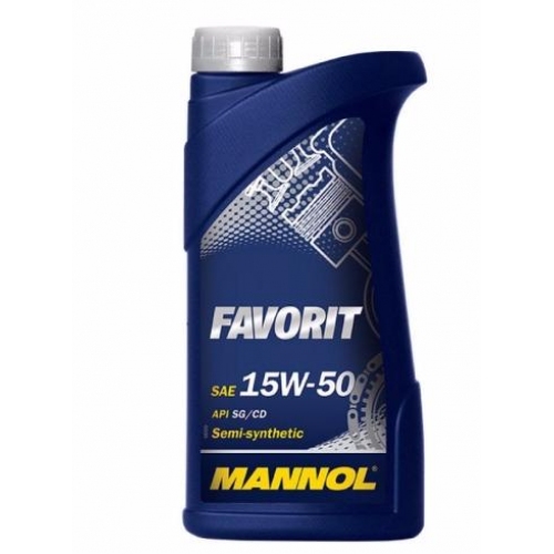 Купить Масло Mannol Favorit SAE 15W-50 (1л) в интернет-магазине Ravta – самая низкая цена