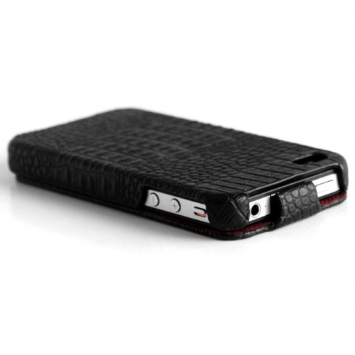 Купить Чехол Borofone Crocodile leather case для iPhone 4/4s, имитация кожи крокодила (черный) в интернет-магазине Ravta – самая низкая цена