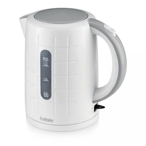 Купить Чайник BBK EK-1703P белый/металл, пластик,об.1,7л.,2200Вт.,контроллер : Strix ( KeAi) в интернет-магазине Ravta – самая низкая цена