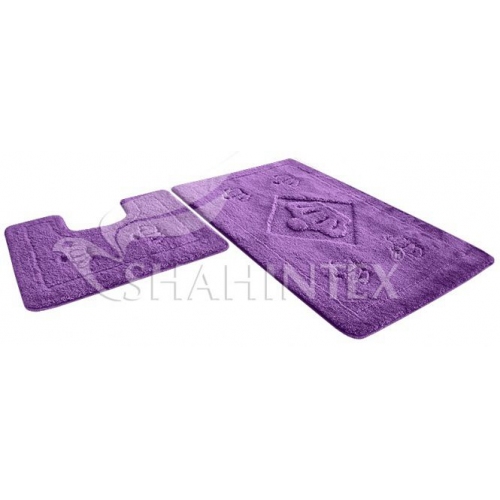 Купить Коврик для ванной Shahintex Эко фиолетовый 450*710мм+430*450мм 00933943 в интернет-магазине Ravta – самая низкая цена