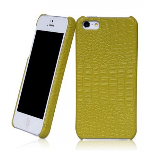 Купить Кожаный чехол-накладка Borofone Crocodile leather back cover case для iPhone 5 (фисташковый) в интернет-магазине Ravta – самая низкая цена