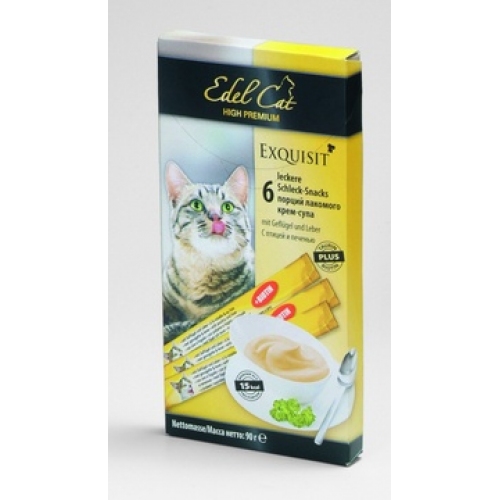 Купить Edel Cat Лакомство крем-суп с птицей и печенью 1001876 0,03кг в интернет-магазине Ravta – самая низкая цена
