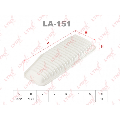 Купить Фильтр воздушный LYNXauto LA-151 в интернет-магазине Ravta – самая низкая цена