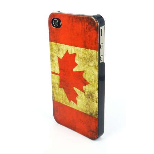 Купить Чехол-накладка для iPhone 4/4s, флаг Канады, винтаж в интернет-магазине Ravta – самая низкая цена