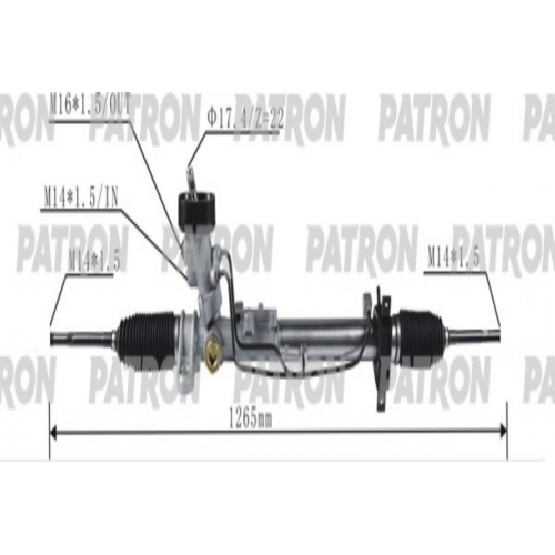 Купить psg3001 PATRON Рулевой механизм в интернет-магазине Ravta – самая низкая цена