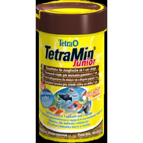 Купить Корм основной для всех видов рыб Tetra Min Mini  Junior мелкие хлопья в интернет-магазине Ravta – самая низкая цена