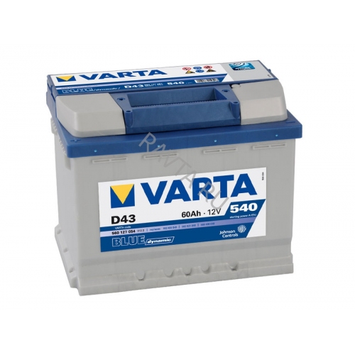 Купить Аккумулятор Varta Blue Dynamic 60Ач (левая) (560 127 054) в интернет-магазине Ravta – самая низкая цена