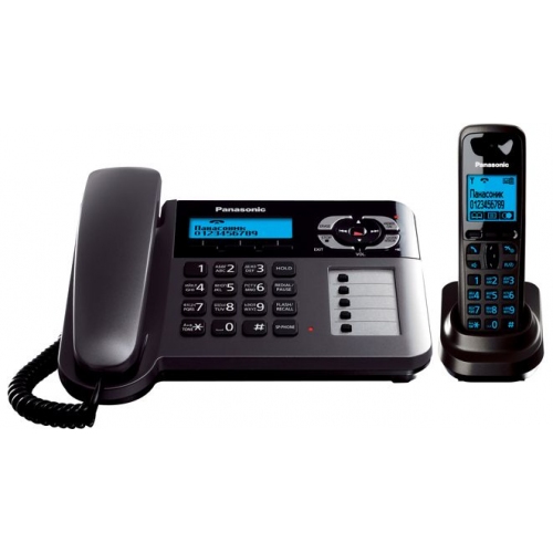 Купить Телефон DECT Panasonic KX-TG6461RUT (темно-серый металлик) в интернет-магазине Ravta – самая низкая цена