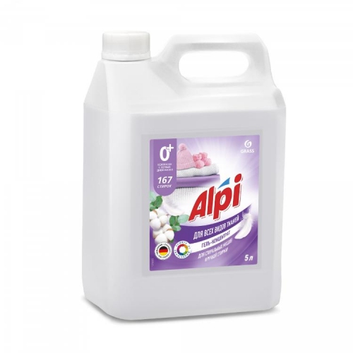 Купить "Alpi Delicate gel" для всех видов тканей, 5 кг Гель-концентрат для стирки (4шт/уп) в интернет-магазине Ravta – самая низкая цена