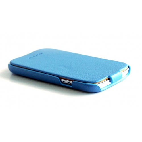 Купить Кожаный чехол HOCO Leather case для Samsung Galaxy S3, (голубой) в интернет-магазине Ravta – самая низкая цена