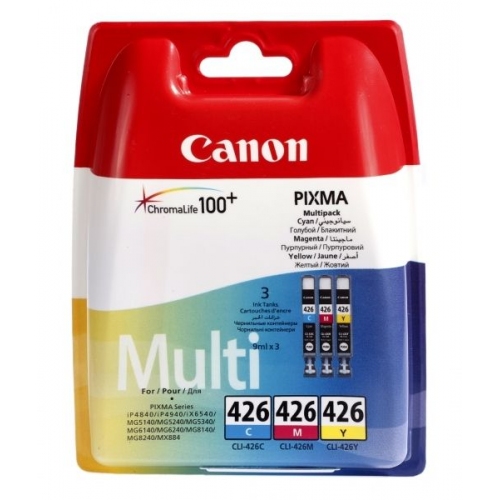 Купить Картридж струйный Canon CLI-426CMY 4557B006 голубой/пурпурный/желтый для iP4840/MG5140 в интернет-магазине Ravta – самая низкая цена