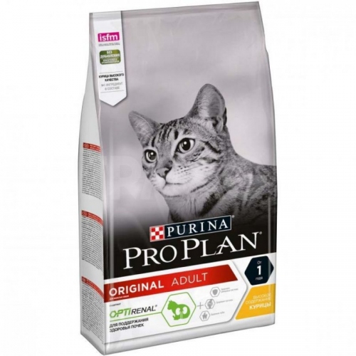 Купить ProPlan Cat ORIGINAL Adt Cat Chkn 1,5кг, курица  для взрослых кошек от 1 до 7 лет. 1/6/48 в интернет-магазине Ravta – самая низкая цена