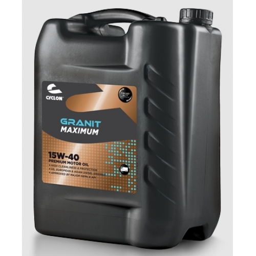 Купить Масло моторное Cyclon Granit Maximum 15W-40 (API CI-4/SL, ACEA E7) 20л в интернет-магазине Ravta – самая низкая цена