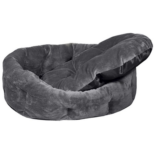 Купить Дарэлл 9342 Лежак Zоо-М овальный пухлый с подушкой "PUMA" серый 62*50*19см в интернет-магазине Ravta – самая низкая цена