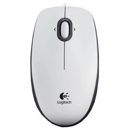 Купить Мышь Logitech B100 (910-003360) белый 800 USB (2кнопки) в интернет-магазине Ravta – самая низкая цена