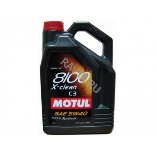 Купить Масло MOTUL 8100 X-Clean 5W-40 C3 (5л) в интернет-магазине Ravta – самая низкая цена