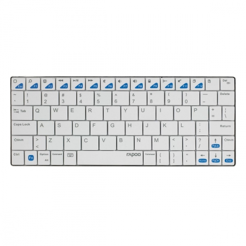 Купить Клавиатура Rapoo E6300 белый Bluetoth 3.0 ультратонкая для ноутбука в интернет-магазине Ravta – самая низкая цена