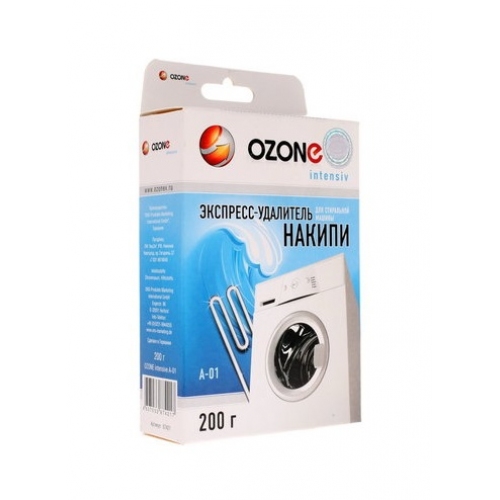 Купить Экспресс удалитель накипи для стиральных и посудомоечных машин OZONE intensiv A-01 200г в интернет-магазине Ravta – самая низкая цена