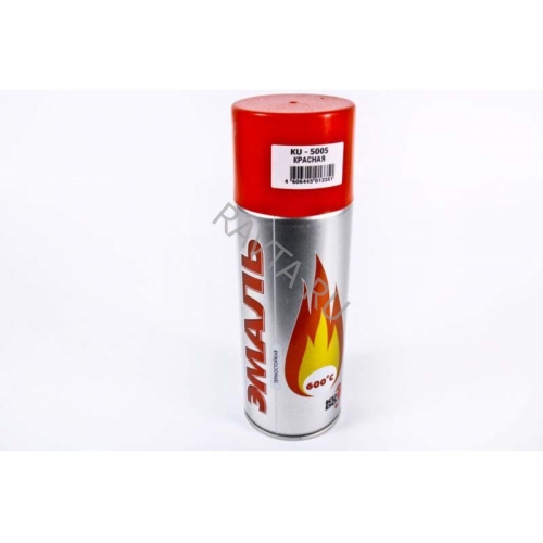Купить KU-5005 Эмаль термостойкая красная, 400 градусов (520мл/аэр)  в интернет-магазине Ravta – самая низкая цена
