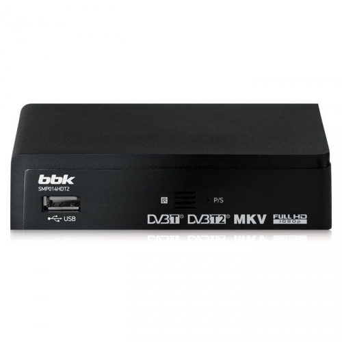 Купить Цифровой ресивер DVB-T2 BBK SMP014HDT2 черный в интернет-магазине Ravta – самая низкая цена